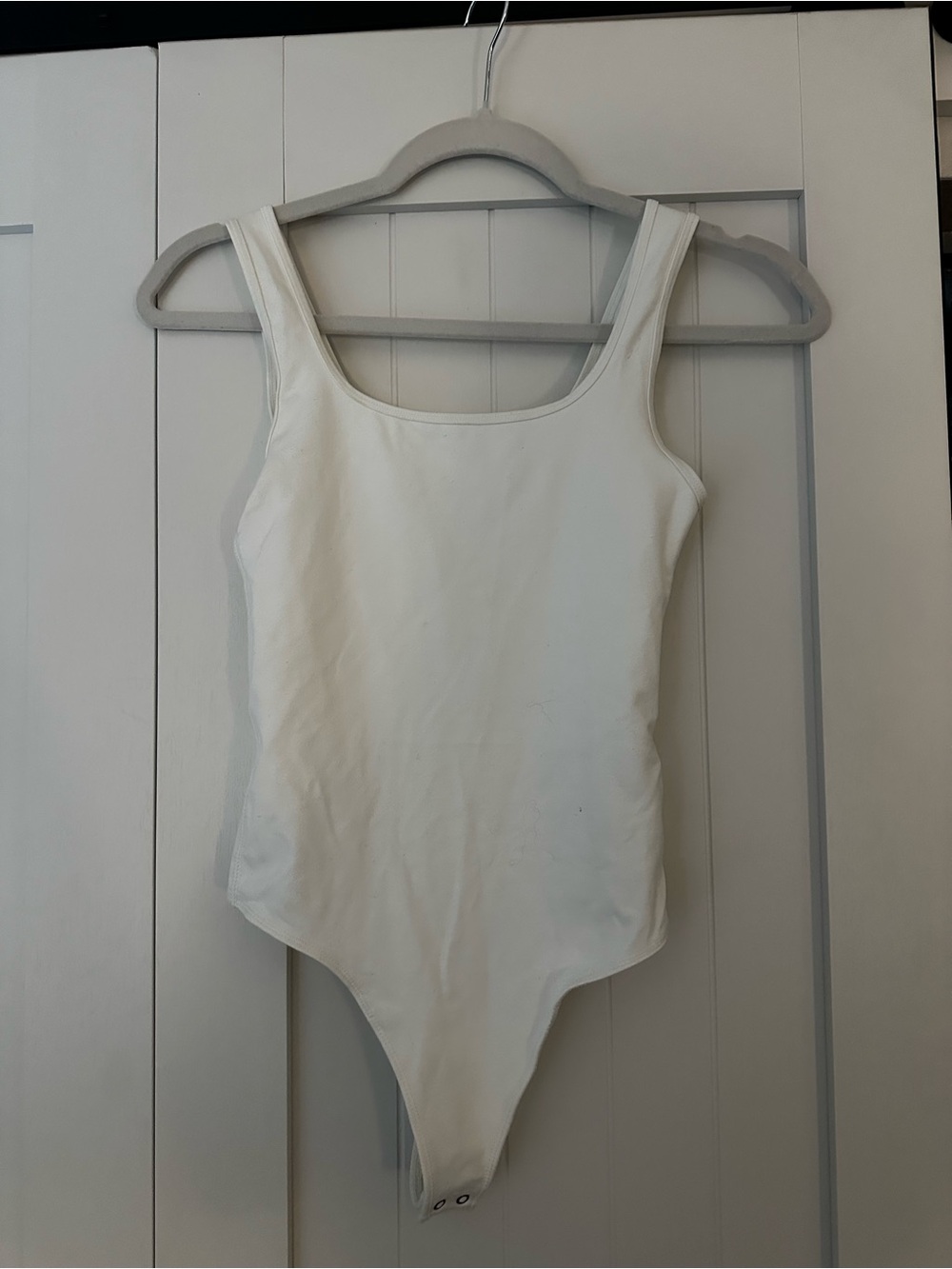 Abercrombie & Fitch White One-Piece Bodysuit Soft A&F Collection